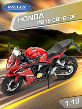 Модель мотоцикла Welly: Honda CBR650F / Хонда 2018 СБР650Ф (2018) [Track Series] (1:18)