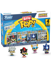 Набор Funko Bitty POP: Sonic the Hedgehog – Shadow, Rouge, Sonic, Silver 4 шт. (92958) (2,5 см)
