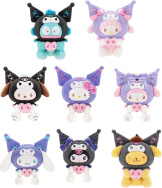 Фигурка-плюш TOPTOY: Sanrio Characters – Kuromi Party Keychain Series (1 случайная фигурка) (15 см)