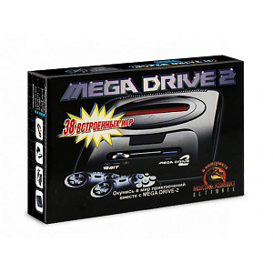 Sega Mega Drive 2 (2 джойстика + 38 игр)