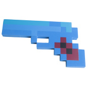 Пиксельный пистолет 8Бит (синий) (22 см.)