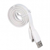 Дата-кабель плоский Red Line USB - 8 - pin для Apple, белый