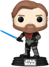 Фигурка Funko POP Star Wars: Clone Wars - Obi-Wan Kenobi Mandalorian Armor (Exc) (599) (68283))