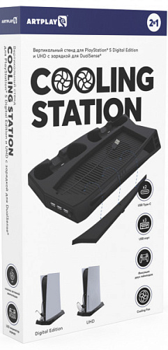 

Вертикальный стенд Artplays Cooling Station + зарядка для DualSense (для PS5)