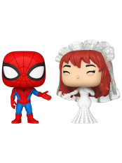 Набор фигурок Funko POP Marvel: Superhero Couples – Spider-Man and MJ Bobble-Head (90297) (2 шт)