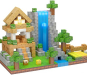Конструктор магнитный Minecraft – Водопад (138 блоков / 3 светящихся) (MC16807)