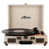 Виниловый проигрыватель Alive Audio: Glam The Canvas Edition – Ivory [с Bluetooth] (GLM-02-IV)