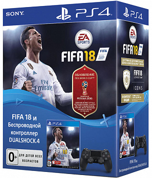

Геймпад Sony DualShock v2 (CUH-ZCT2E) + Игра FIFA 18 + Подписка на PlayStation Plus на 3 месяца