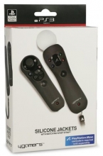 Комплект чехлов для PS Move (Silicone Jackets) Черный (PS3)