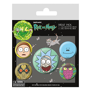 

Значок Rick and Morty – Heads (BP80615)