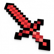 Пиксельный меч 8 Бит (красный) (60 см.)