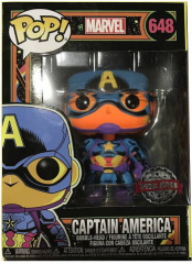 Фигурка Funko POP Marvel: Black Light – Captain America (Exc) (48845)