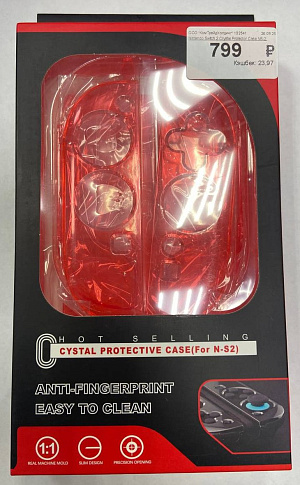 

Чехол прозрачный Crystal Protective Case для Nintendo Switch 2 (GNS-822) (красный)