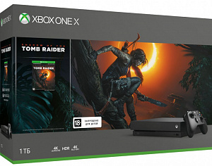 Игровая консоль Xbox One X 1 ТБ + игра Shadow of the Tomb Raider Microsoft